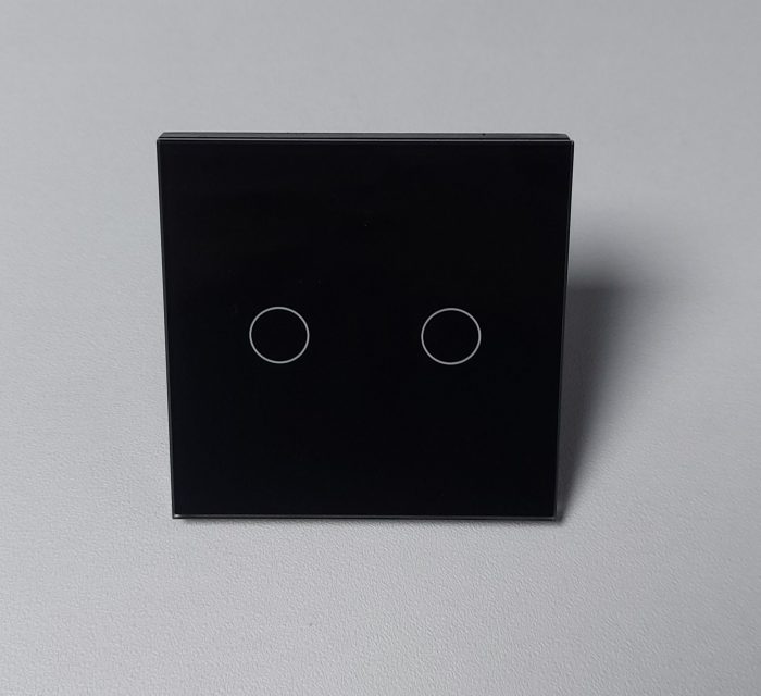 Smart WiFi Light Switch 2 Gang 1 Way – Glass Touch Panel, Alexa & App Control - Image 2