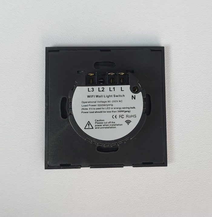 Smart WiFi Light Switch 2 Gang 1 Way – Glass Touch Panel, Alexa & App Control - Image 3
