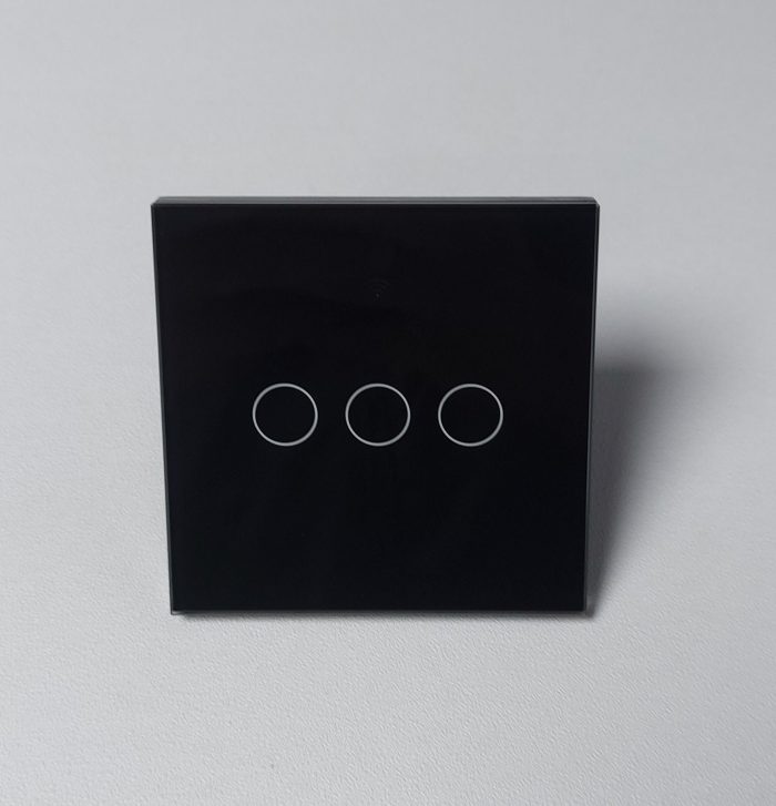 Smart WiFi Light Switch 3 Gang 1 Way – Glass Touch Panel, Alexa & App Control - Image 2