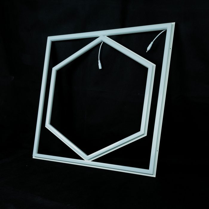 64W LED Panel – Dinar Shape, 600x600, Dual Driver, 6000K - Image 3