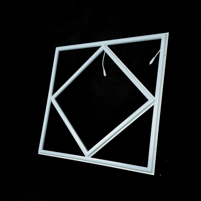 64W LED Panel – Diamond Shape, 600x600, Dual Driver, 6000K - Image 2