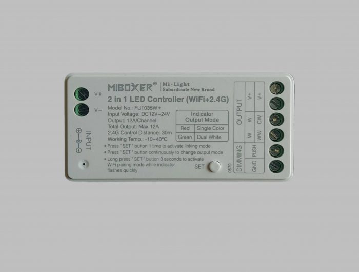 MiBoxer LED Strip Controller – CCT & Single Color, 12-24V, Alexa & App Control - Image 2