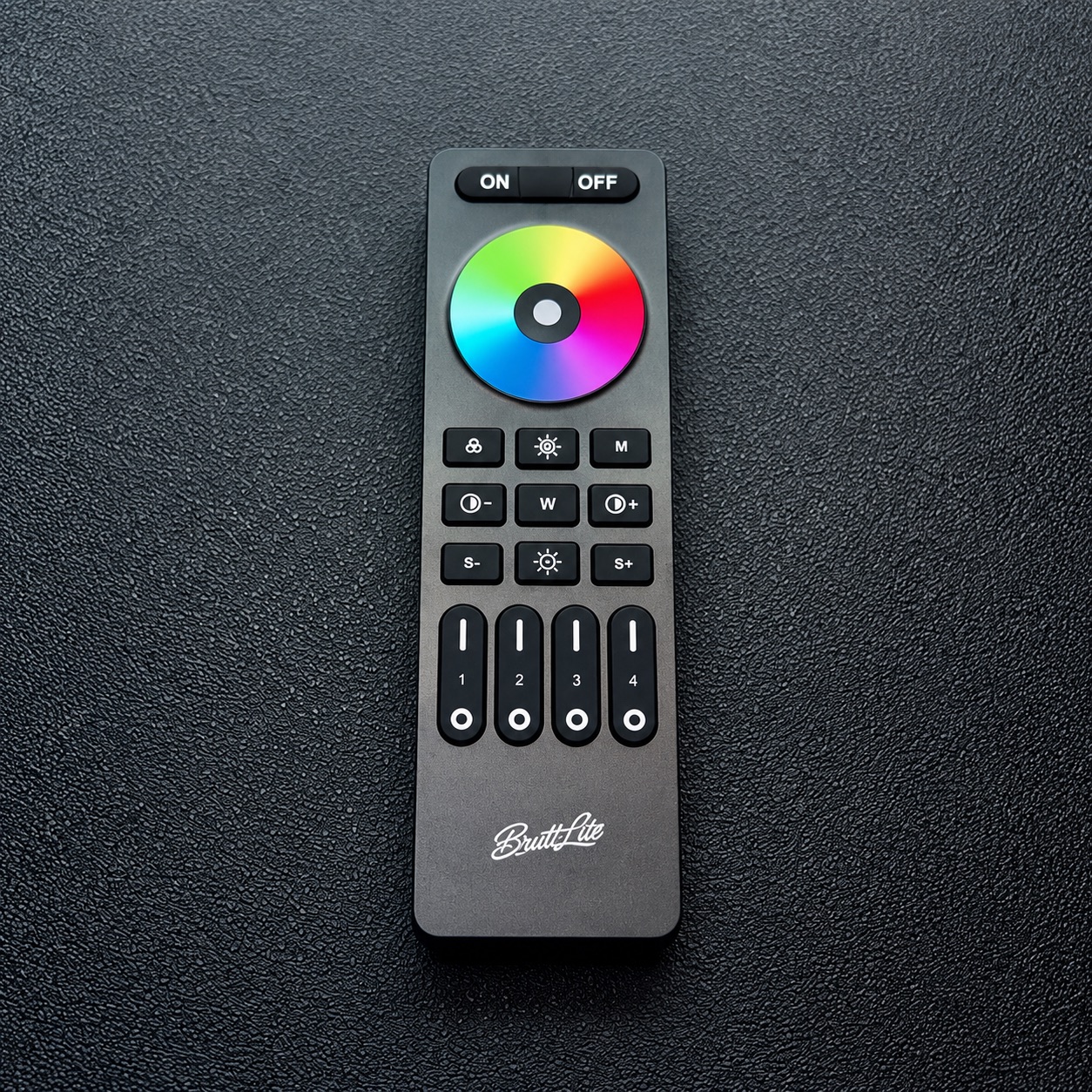 Brittlite 4-Zone RGB+CCT Remote Black