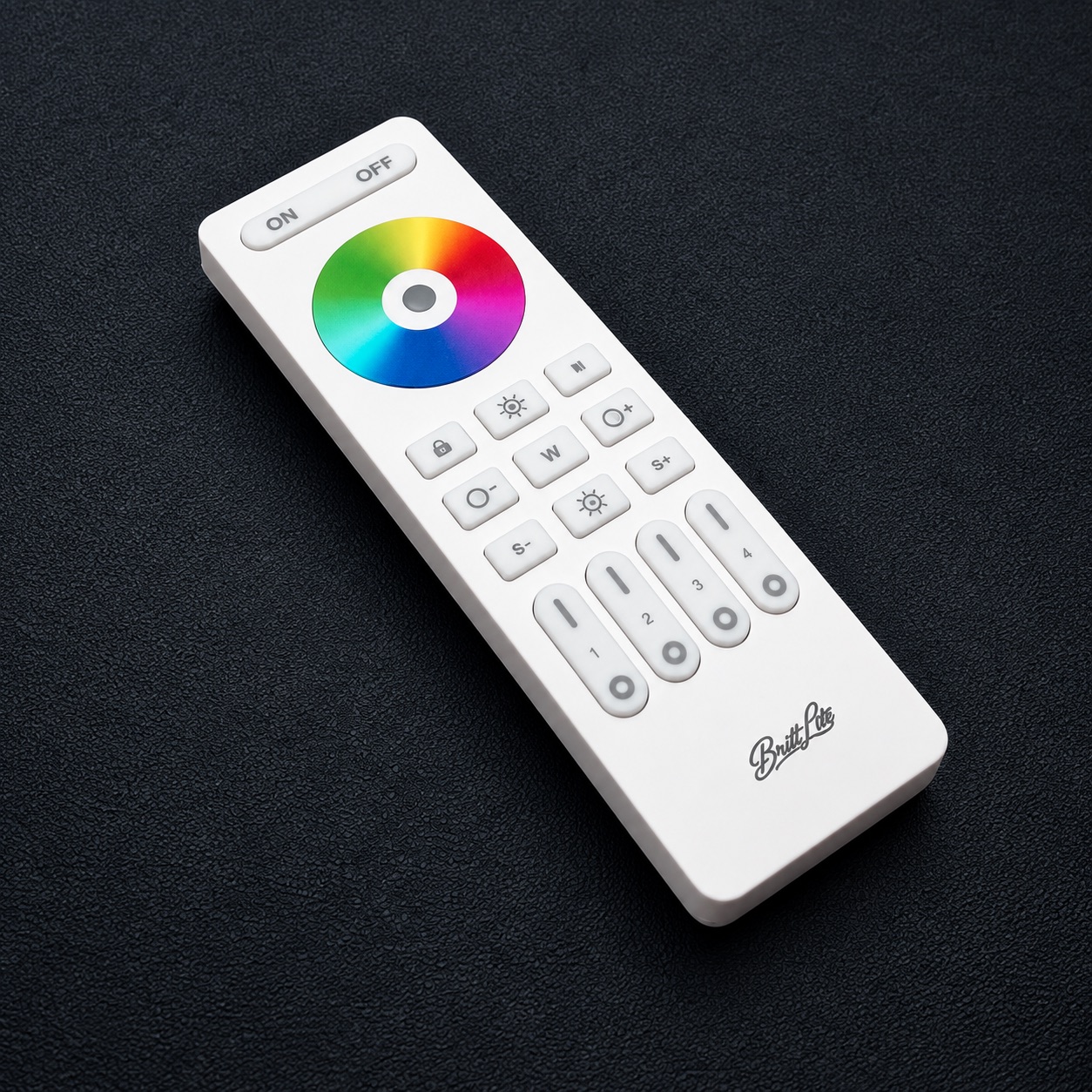 Brittlite 4-Zone RGB+CCT Remote White - image 2