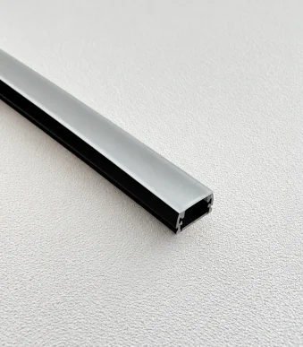 13mm Media Wall Aluminium LED Profile – 2.5M Black