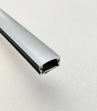 13mm Media Wall Aluminium LED Profile – 2.5M Black