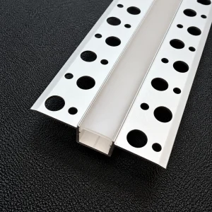 15mm Plaster-In Recessed Aluminium LED Profile – 2.5M