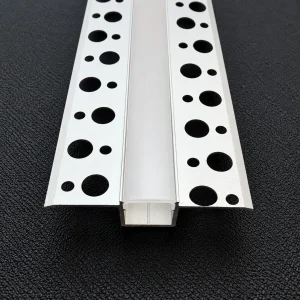 15mm Plaster-In Recessed Aluminium LED Profile – 2.5M