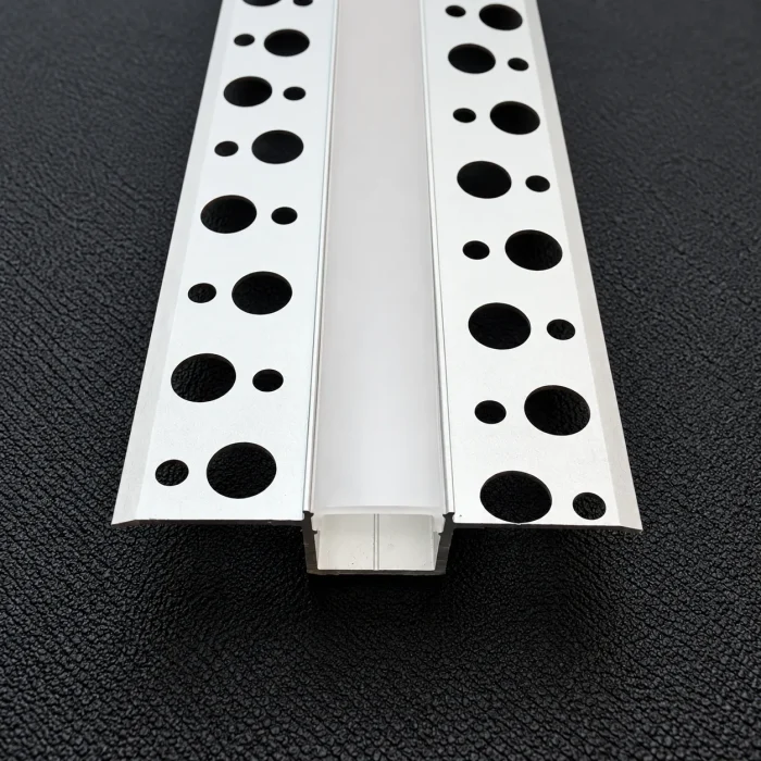 15mm Plaster-In Recessed Aluminium LED Profile – 2.5M