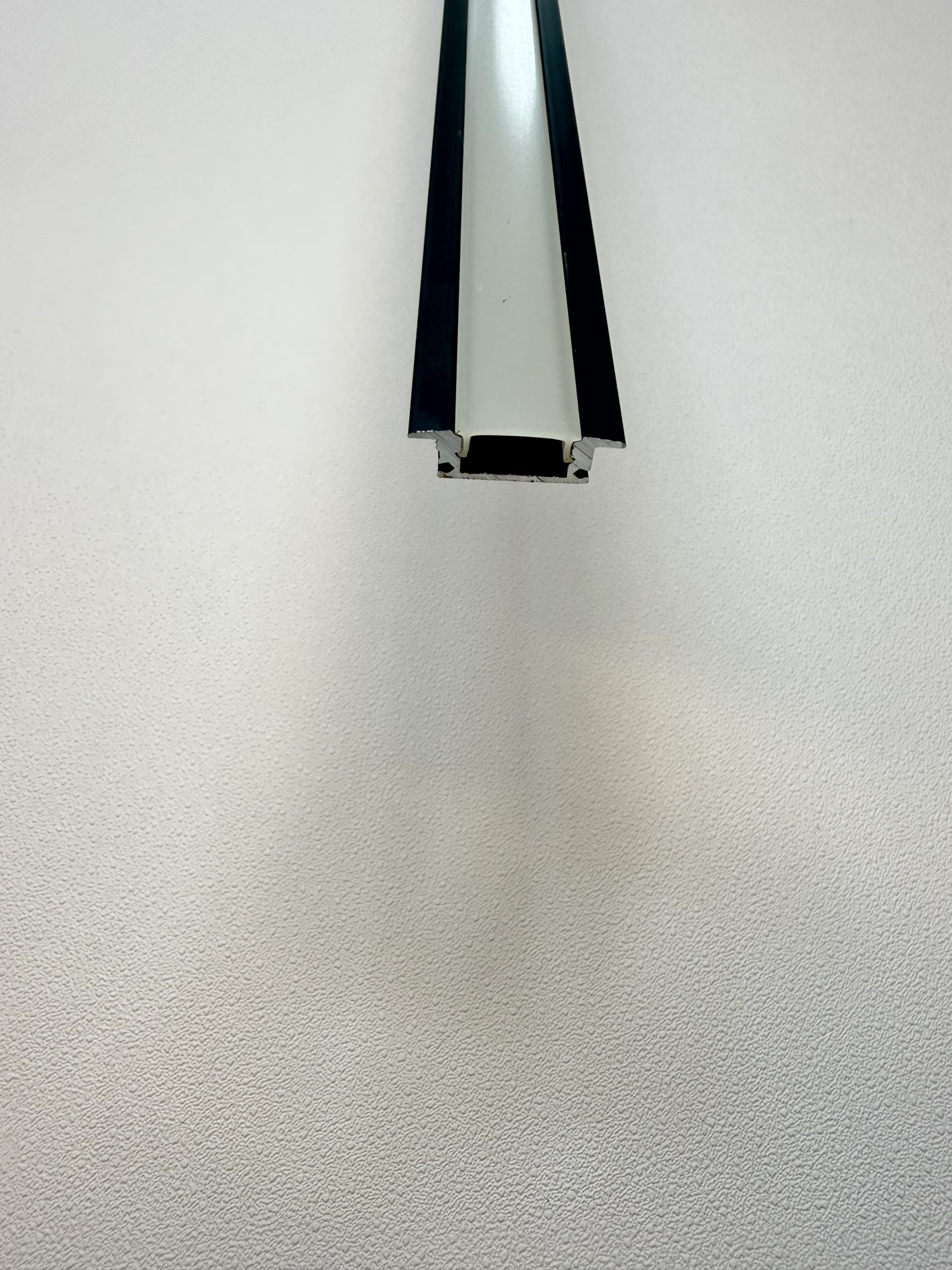 17mm Recessed Lip Aluminium LED Profile – 2.5M Black – product image 1