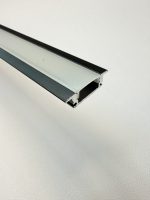 17mm Recessed Lip Aluminium LED Profile – 2.5M Black – product image 4