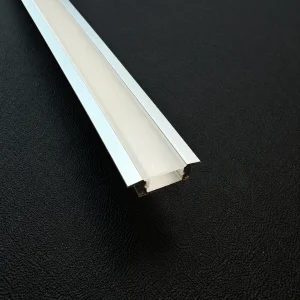 17mm Recessed Lip Aluminium LED Profile – 2.5M Chrome
