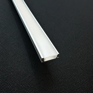 17mm Surface Mount Aluminium LED Profile – 2.5M Chrome