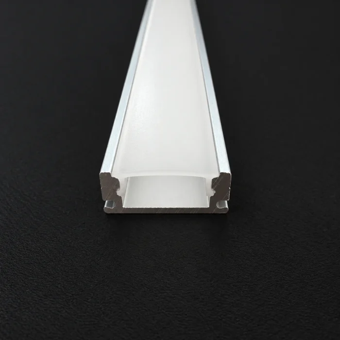 17mm Surface Mount Aluminium LED Profile – 2.5M Chrome