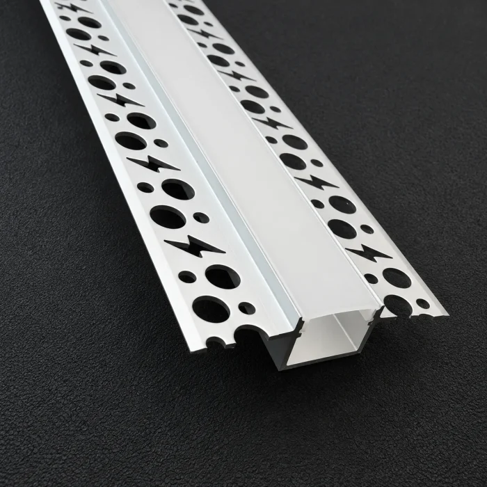 20mm Plaster-In Recessed Aluminium LED Profile – 2.5m
