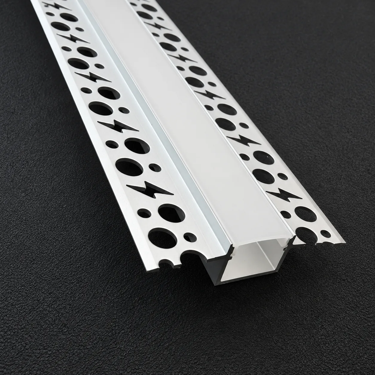 20mm Plaster-In Recessed Aluminium LED Profile – 2.5m