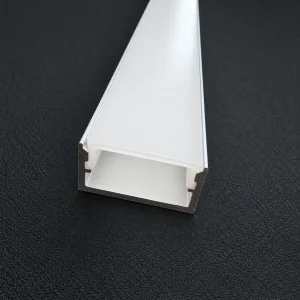 20mm Surface Mount Aluminium LED Profile – 2M Chrome