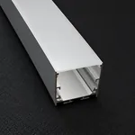35mm Surface Mount Aluminium LED Profile – 2m Chrome