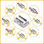 8-in-1 COB LED Strip Connector – Multi-Function – Pack of 10 – product image 1