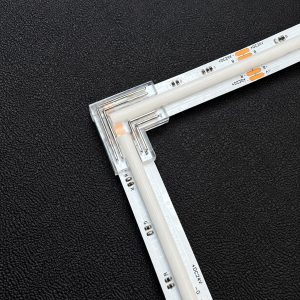 RGB COB Strip-to-Strip 45° Angle Connector – 4 Pin, 10mm – Pack of 10 – product image 1