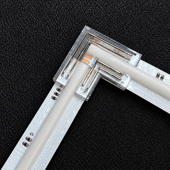 RGB COB Strip-to-Strip 45° Angle Connector – 4 Pin, 10mm – Pack of 10 – product image 3