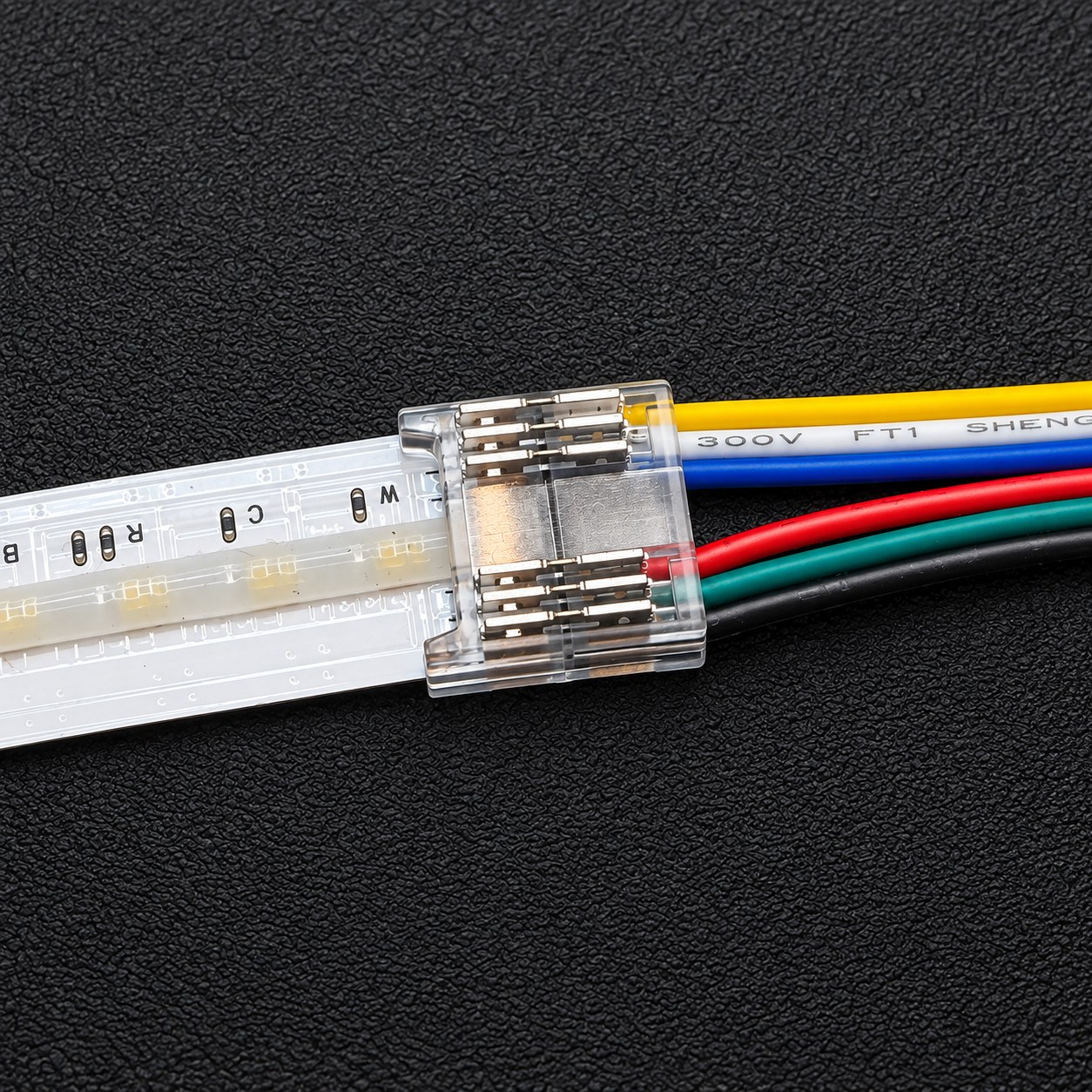 RGBCCT COB Strip-to-Power Connector – 6 Pin, 12mm – Pack of 10 – product image 2