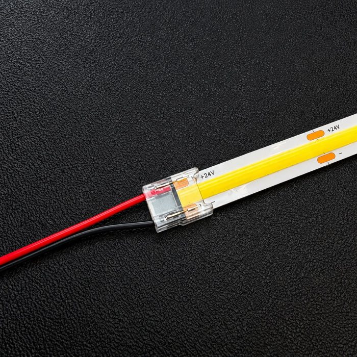 Single Colour COB Strip-to-Power Connector – 2 Pin, 10mm – Pack of 10 – product image 2
