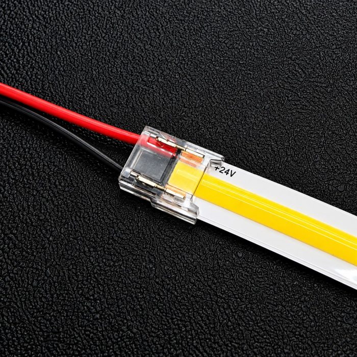 Single Colour COB Strip-to-Power Connector – 2 Pin, 10mm – Pack of 10 – product image 3