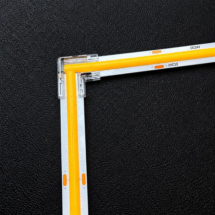 Single Colour COB Strip-to-Strip 45° Angle Connector – 2 Pin, 10mm – Pack of 10 – product image 2